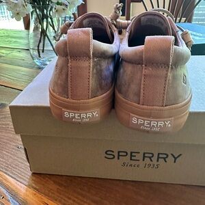 Sperry Tan Canvas Sneakers